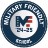 Military Friendly school badge for 2024-2025
